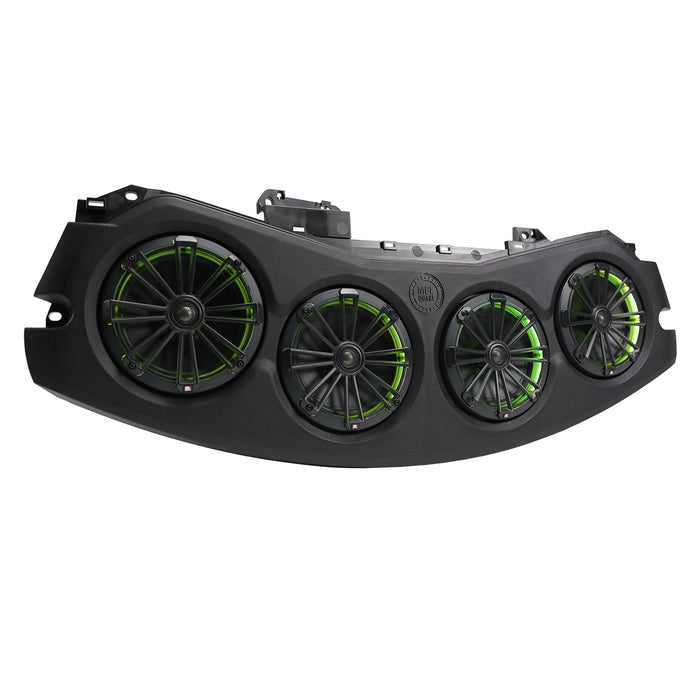 MB Quart Tuned Rear Overhead Soundbar, Four 8 Inch Coaxial, Addressable RGB LED, Jeep Wrangler JL / Gladiator JT (2024-2026), view 3