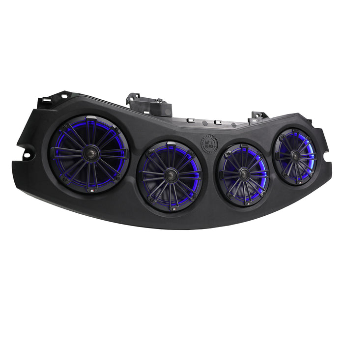 MB Quart Tuned Rear Overhead Soundbar, Four 8 Inch Coaxial, Addressable RGB LED, Jeep Wrangler JL / Gladiator JT (2024-2026)