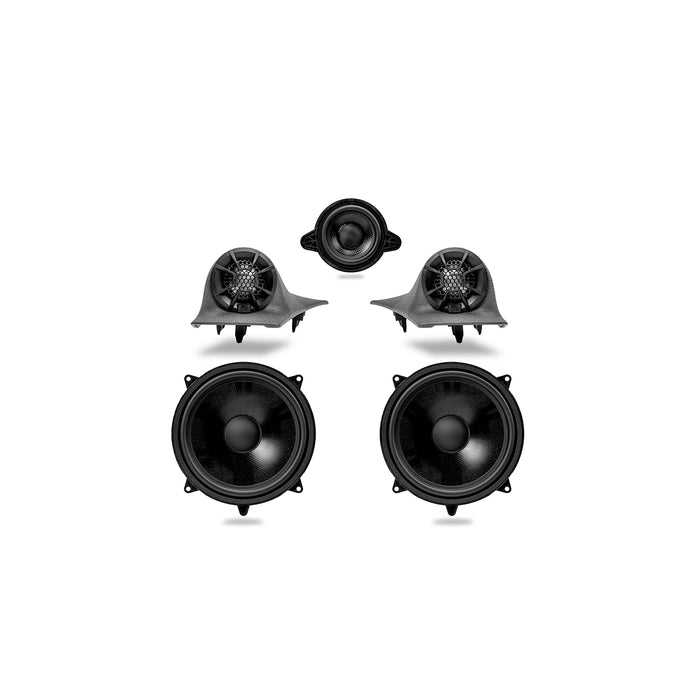 MB Quart Tuned Front Component and Center Dash Speakers, 6.5 and 3 Inch, Mercedes-Benz Sprinter W907 (2019-2026)
