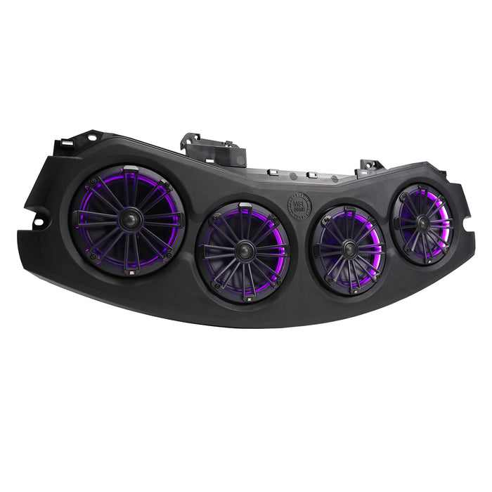 MB Quart Tuned Rear Overhead Soundbar, Four 8 Inch Coaxial, Addressable RGB LED, Jeep Wrangler JL / Gladiator JT (2024-2026), view 5