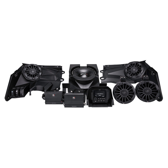 MB Quart Stage 5 800 Watt Five Speaker Audio System, Can-Am Maverick X3 (2017-2025)