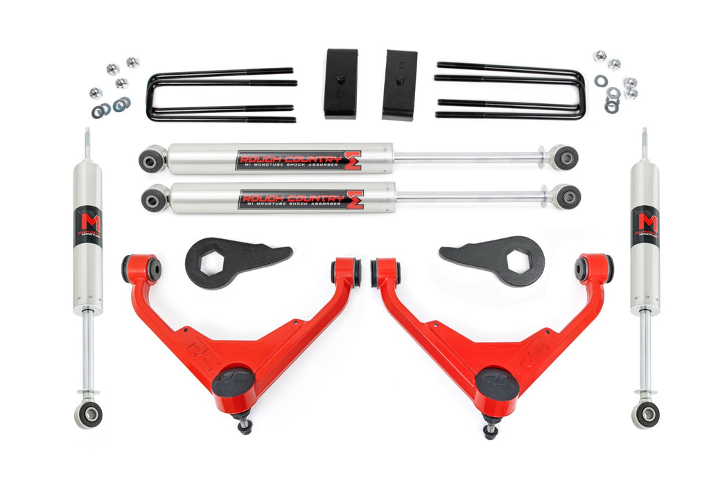 Rough Country 3 Inch Lift Kit - FT Code - M1 | Chevy/GMC Sierra/Silverado 2500 HD Suburban/Yukon XL 2500 (01-10)