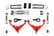 Rough Country 3 Inch Lift Kit, FT Code, V2, Red, Chevy/GMC Sierra/Silverado 2500 HD Suburban/Yukon XL 2500 (2001-2010)