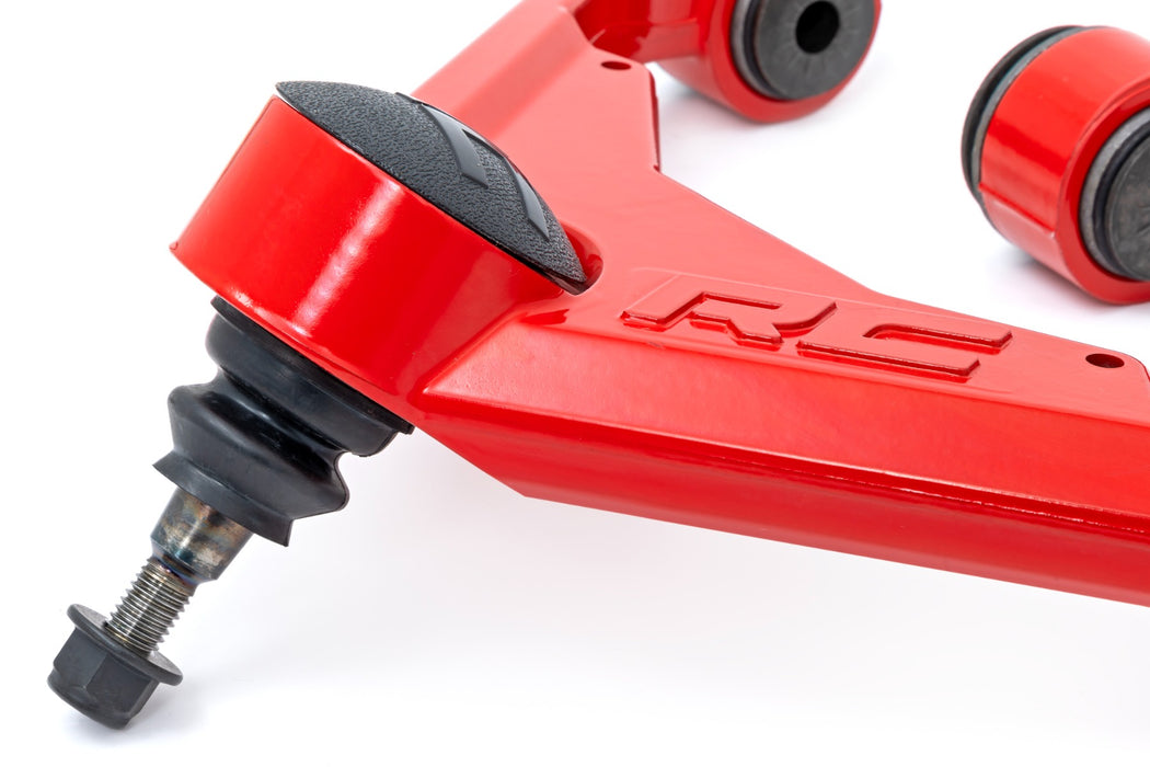 Rough Country Red Forged Upper Control Arms - 3 Inch Lift | Chevy/GMC 2500HD (01-10)