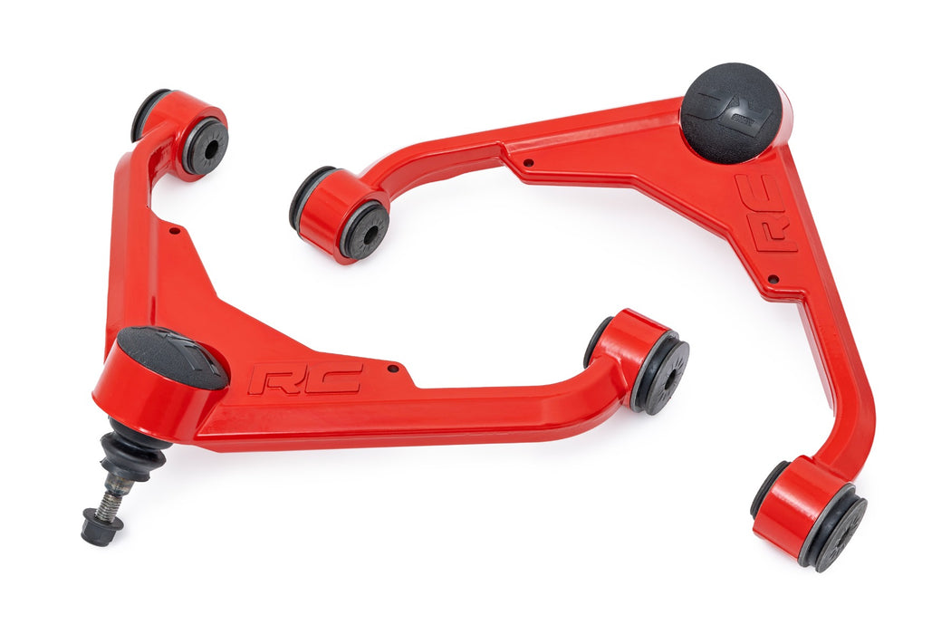Rough Country Red Forged Upper Control Arms - 3 Inch Lift | Chevy/GMC 2500HD (01-10)