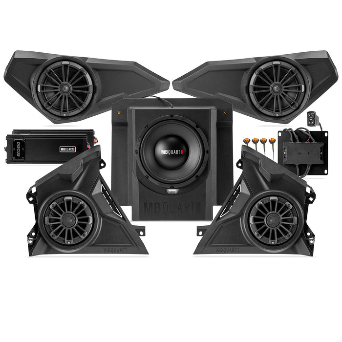 MB Quart Stage 5 1120 Watt Five Speaker Audio System, Can-Am Maverick R (2024-2026)
