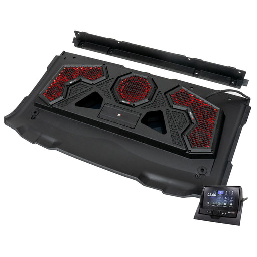 MB Quart 500 Watt 7 Speaker Audio Roof, 7 Inch Source Unit, 45 Inch Light Bar, Polaris Ranger 1000 / XP 1000 (2018-2026)