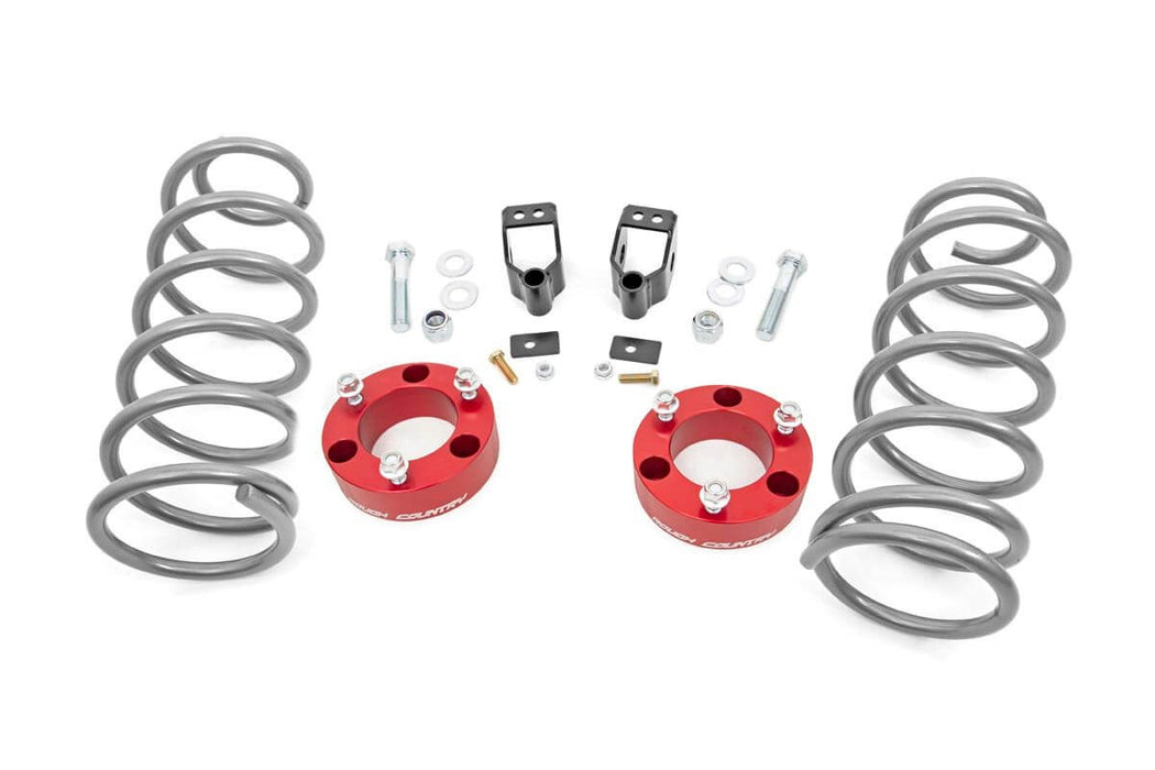 Rough Country 3 Inch Lift Kit - X-REAS - RR Springs - Red | Toyota 4Runner 4WD (2003-2009)