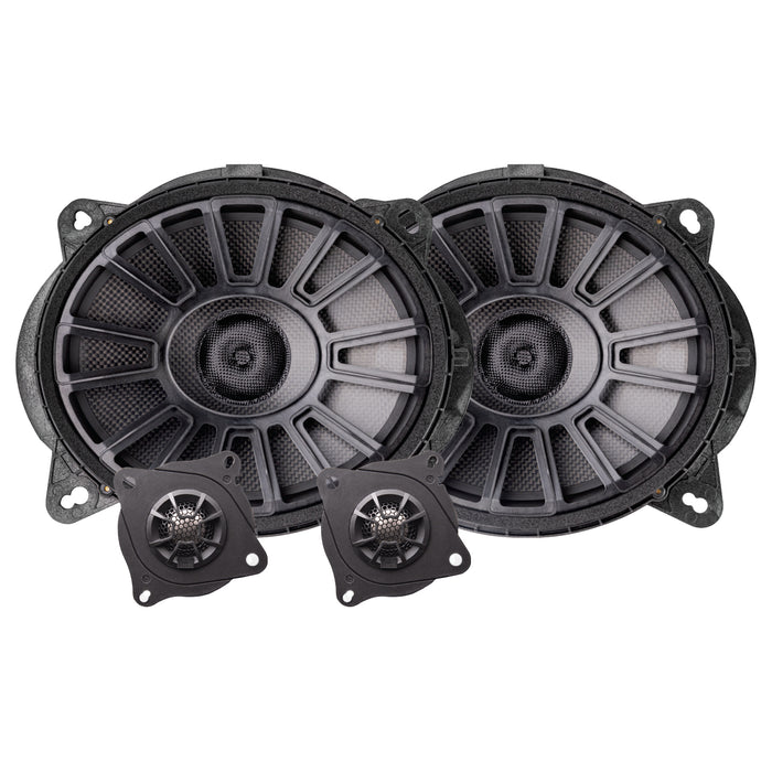 MB Quart 8x10 Inch 2-Way Component Speakers, Toyota Tacoma / 4Runner & Lexus GX470 / RX (2003-2025)