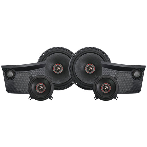 MB Quart Tuned Front Dash 3-Way Component Speakers, 6.5 and 4 Inch, Ford Bronco (2021-2026)