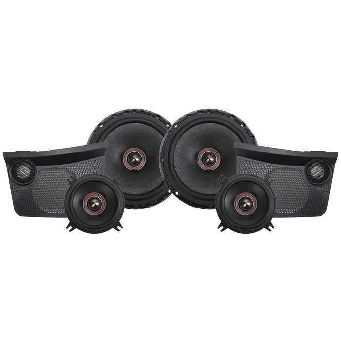 MB Quart Tuned Front Dash 3-Way Component Speakers, 6.5 and 4 Inch, Ford Bronco (2021-2026)