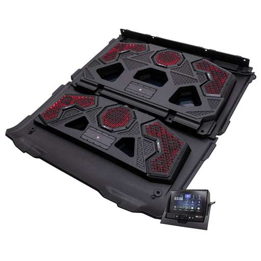 MB Quart 1000 Watt 14 Speaker Audio Roof, 7 Inch Source Unit, 45 Inch Light Bar, Polaris Ranger 1000 / XP 1000 (2018-2026)