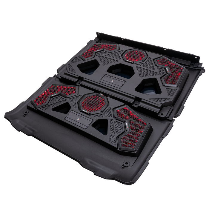 MB Quart 1000 Watt 14 Speaker Audio Roof, 7 Inch Source Unit, 45 Inch Light Bar, Polaris Ranger 1000 / XP 1000 (2018-2026), view 3