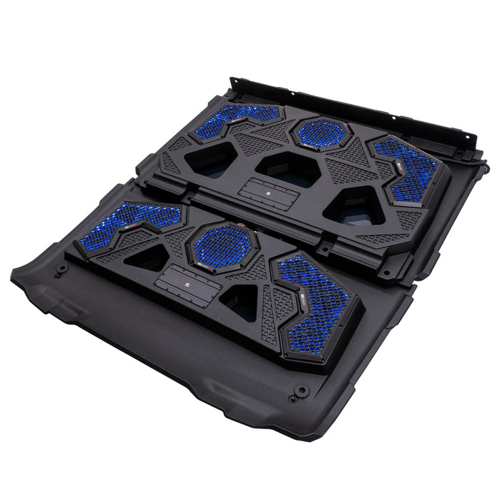 MB Quart 1000 Watt 14 Speaker Audio Roof, 7 Inch Source Unit, 45 Inch Light Bar, Polaris Ranger 1000 / XP 1000 (2018-2026), view 4