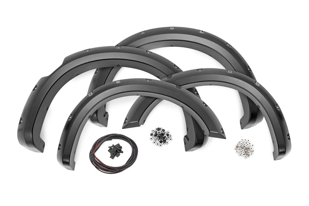 Rough Country Pocket Fender Flares - Crew Cab | Nissan Titan 2WD/4WD (2017-2024)