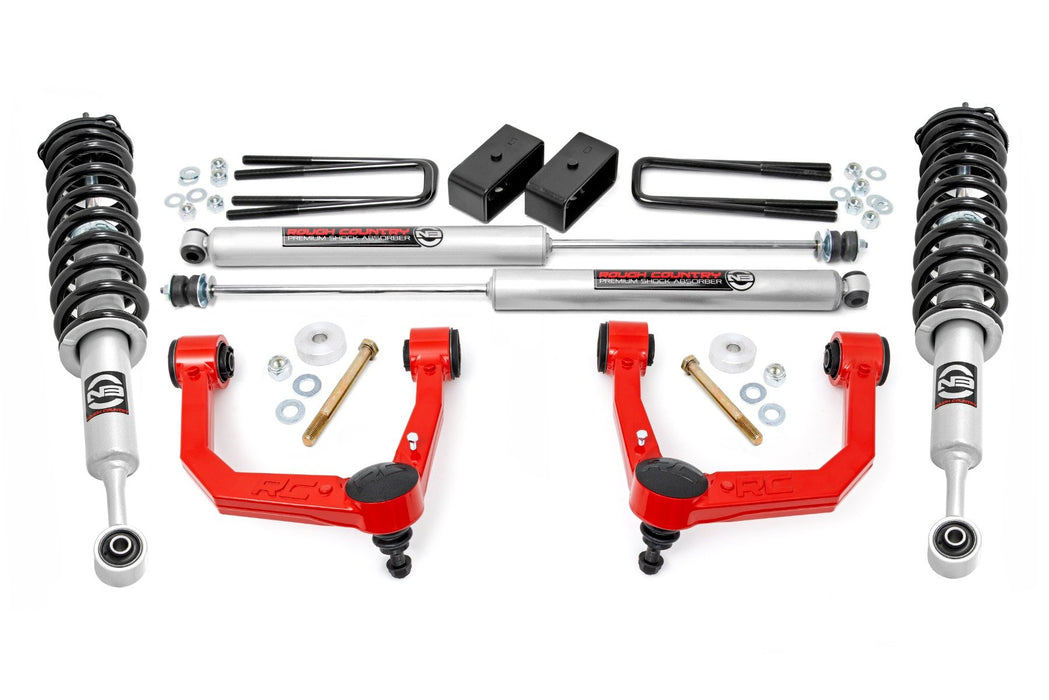 Rough Country 3.5 Inch Lift Kit - Red UCA - N3 Struts | Toyota Tacoma 2WD/4WD (2005-2023)