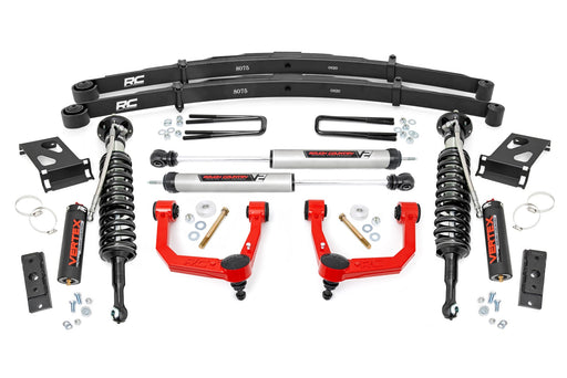 Rough Country 3.5 Inch Lift Kit, Red UCA, Vertex/V2, Toyota Tacoma 2WD/4WD (2005-2023)