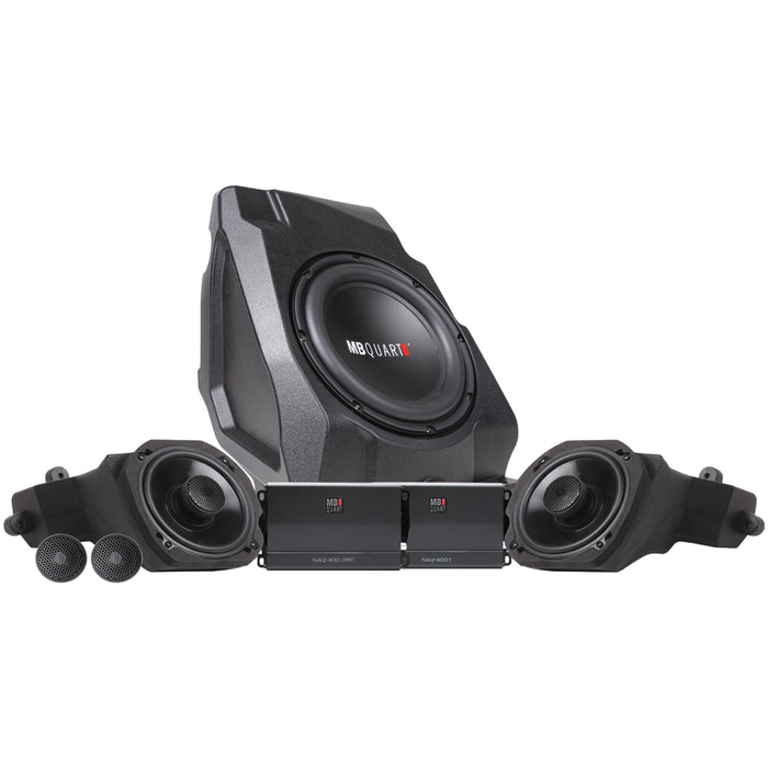 MB Quart Stage 3 800 Watt Three Speaker Audio System, No OEM Audio, Polaris RZR Pro XP / Turbo R / Pro R (2020-2024)