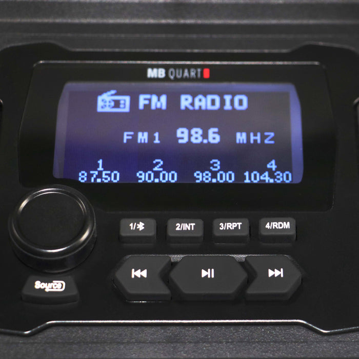 MB Quart 500 Watt 6 Speaker Audio Roof, 3.5 Inch LCD Source Unit, Polaris RZR Trail (2021-2026), view 4