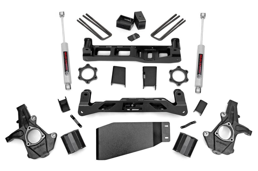 Rough Country 5 Inch Lift Kit | Chevy Silverado &amp; GMC Sierra 1500 4WD (2007-2013)