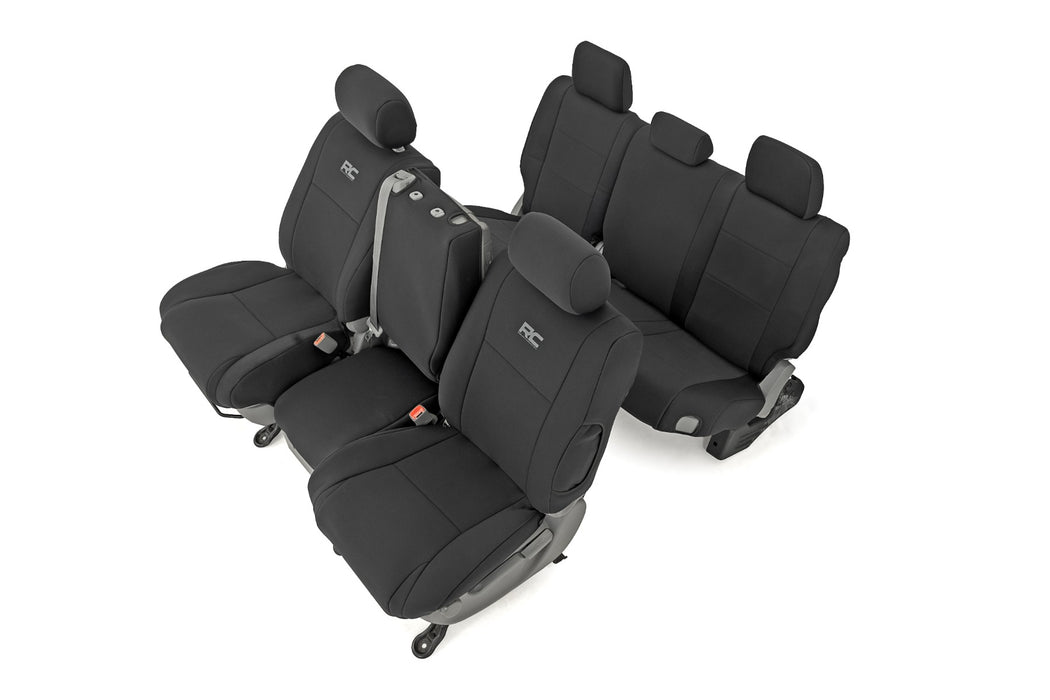 Rough Country Seat Covers - FR w/ Console Cover and Rear | Toyota Tundra 2WD/4WD (07-13)