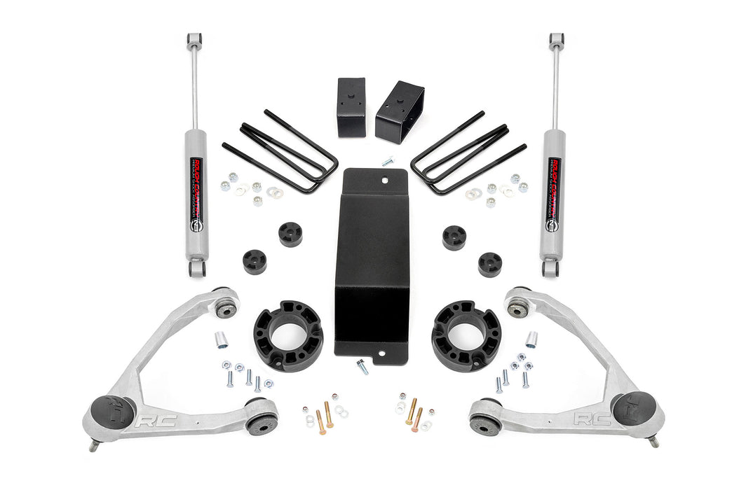 Rough Country 3.5 Inch Lift Kit - Alum/Cast Steel | Chevy/GMC 1500 (07-16)