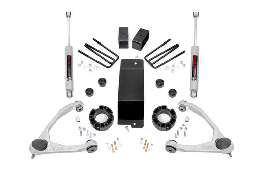 Rough Country 3.5 Inch Lift Kit, Alum/Cast Steel, Chevy/GMC 1500 (2007-2016)