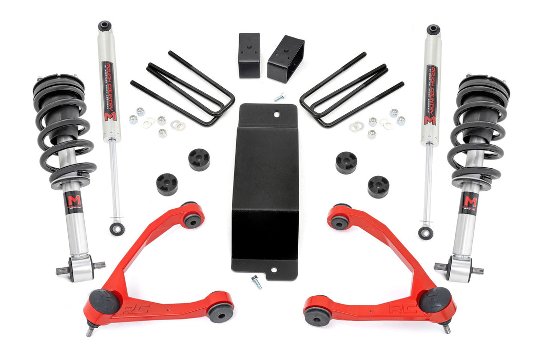 Rough Country 3.5 Inch Lift Kit - Forged UCA - M1 Strut | - Chevy/GMC 1500 (14-16)