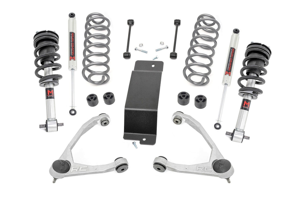 Rough Country 3.5 Inch Lift Kit - M1 Struts - Forged UCAs | Chevy/GMC SUV 1500 2WD/4WD (2007-2020)