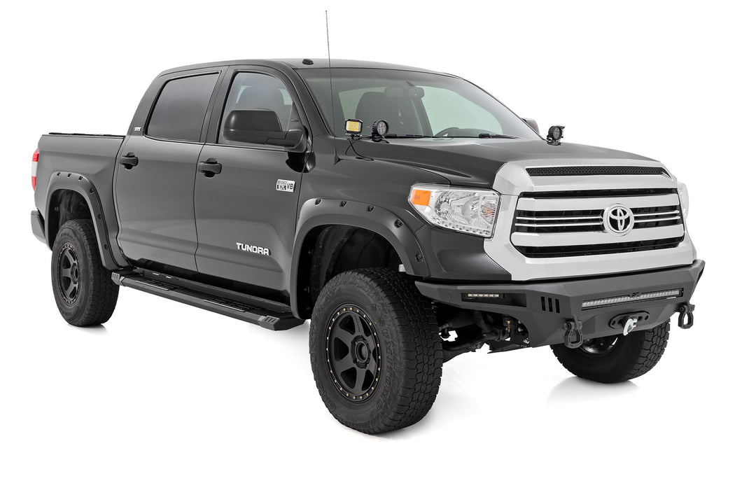 Rough Country HD2 Aluminum Running Boards - Crewmax Cab | Toyota Tundra 2WD/4WD (2007-2021)