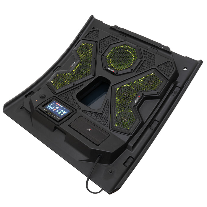MB Quart 500 Watt 7 Speaker Audio Roof, 7 Inch Source Unit, 32 Inch Light Bar, Polaris RZR Trail (2021-2026), view 4