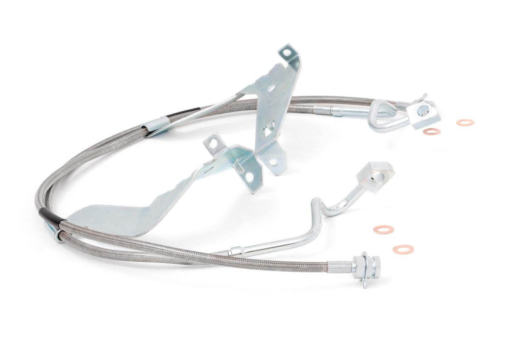 Rough Country Brake Lines - Stainless - FR - 4-6 Inch Lift | Ford F-250/F-350 Super Duty (08-16)