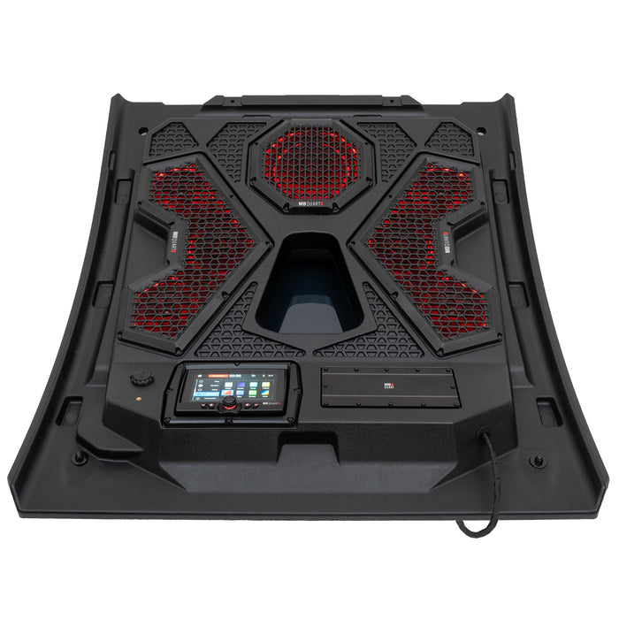 MB Quart 500 Watt 7 Speaker Audio Roof, 7 Inch Source Unit, 32 Inch Light Bar, Polaris RZR Trail (2021-2026), view 7