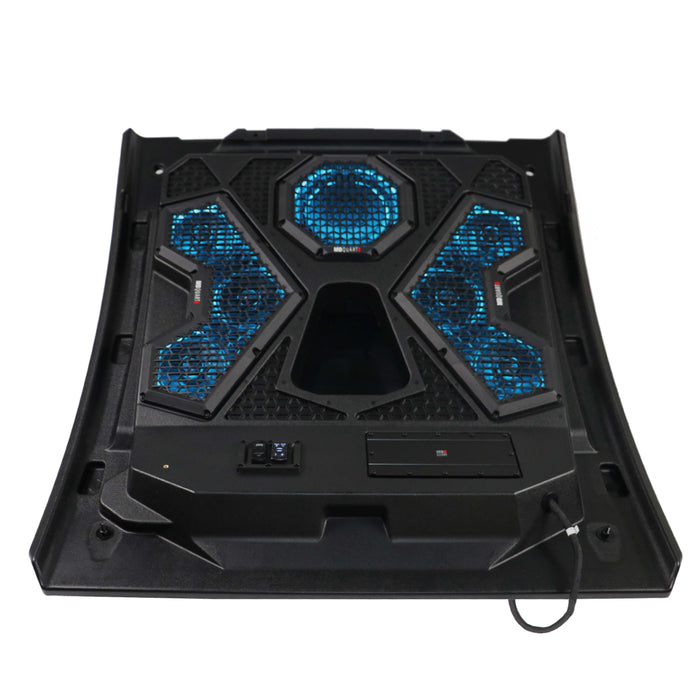 MB Quart 500 Watt 7 Speaker Audio Roof, For RIDE COMMAND, 32 Inch Light Bar, Polaris RZR Trail (2021-2026), view 3