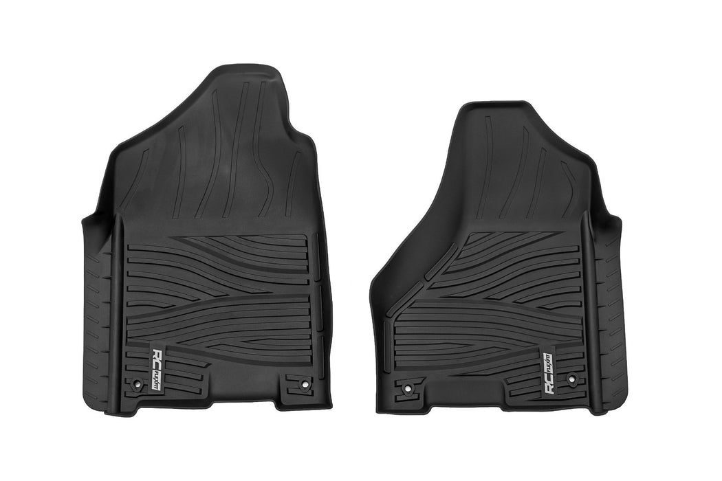 Rough Country Flex-Fit Floor Mats - FR - Crew Cab | Ram 1500 2WD/4WD (2012-2018 &amp; Classic)