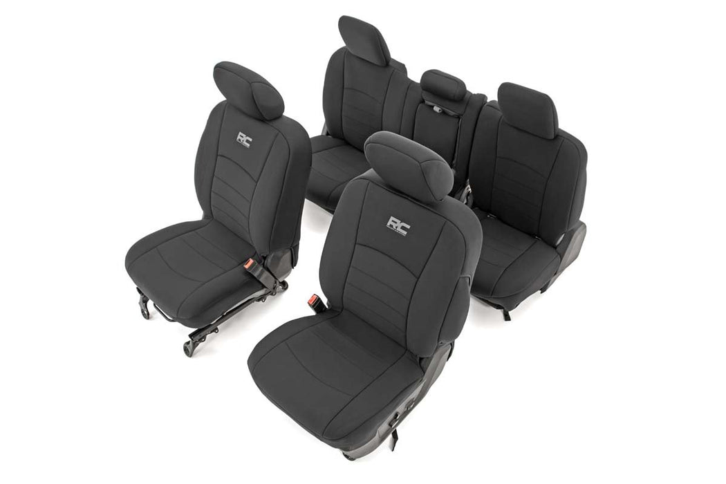 Rough Country Seat Covers -Bucket Seats - FR &amp; RR | Ram 1500 2WD/4WD (2019-2025)