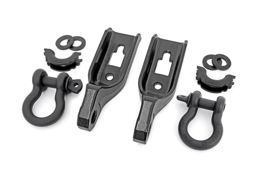 Rough Country Tow Hook Brackets, D-Ring Combo, Ford F-150 2WD/4WD (2009-2020)