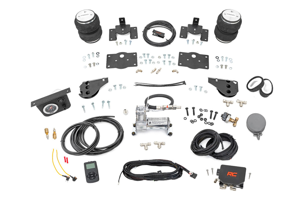 Rough Country Air Spring Kit w/compressor - Wireless Controller - Stock Height | Ram 1500 (10-18 &amp; Classic)