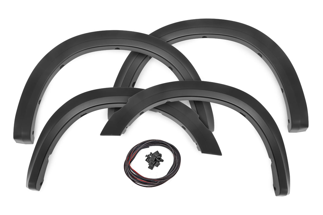 Rough Country Fender Flares - Sport - PX8 Black Crystal | Ram 1500 2WD/4WD (2010-2018 &amp; Classic)