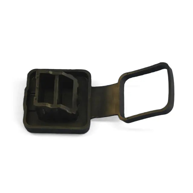 Hitch Receiver Plug, 2 in, Black Jeep Logo, Right Hinge