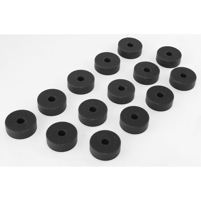 Rugged Ridge Body Mount Kit | Black | Jeep CJ5 (1955-1973) | P/N 1-101BL