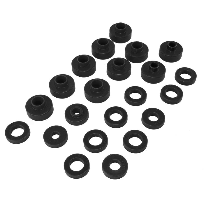 Rugged Ridge Body Mount Kit | Black | Jeep CJ5/CJ7 (1976-1979) | P/N 1-102BL