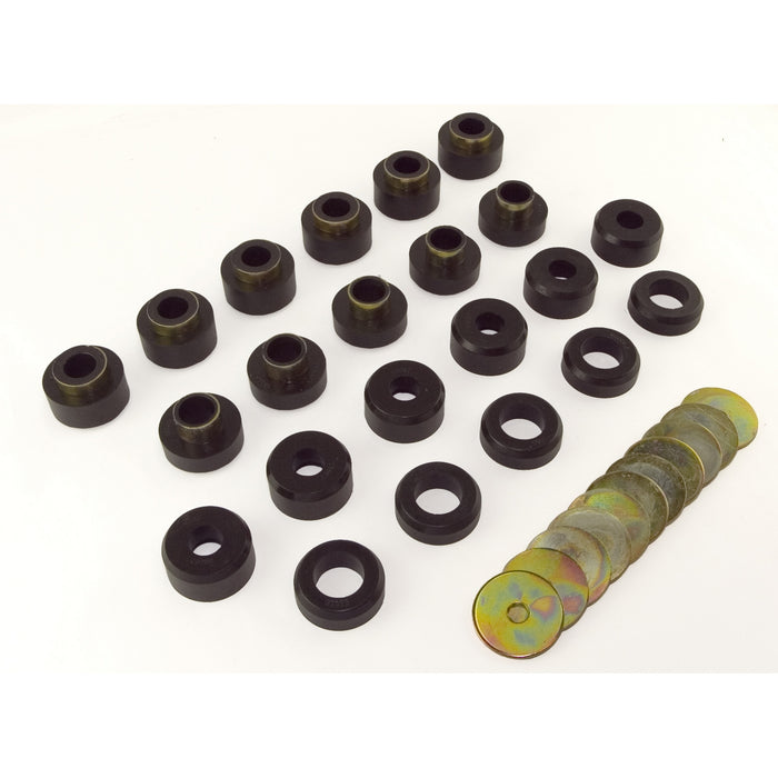 Rugged Ridge Body Mount Kit | Black | Jeep Wrangler TJ (1997-2003) | P/N 1-107BL
