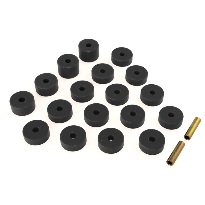 Rugged Ridge Body Mount Kit | Black | Jeep CJ5 (1974-1975) | P/N 1-109BL