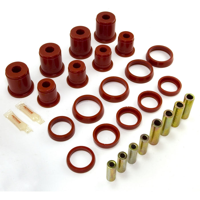 Rugged Ridge Suspension Control Arm Bushing Kit | Front, Red | Jeep Wrangler TJ (1997-2006) | P/N 1-204