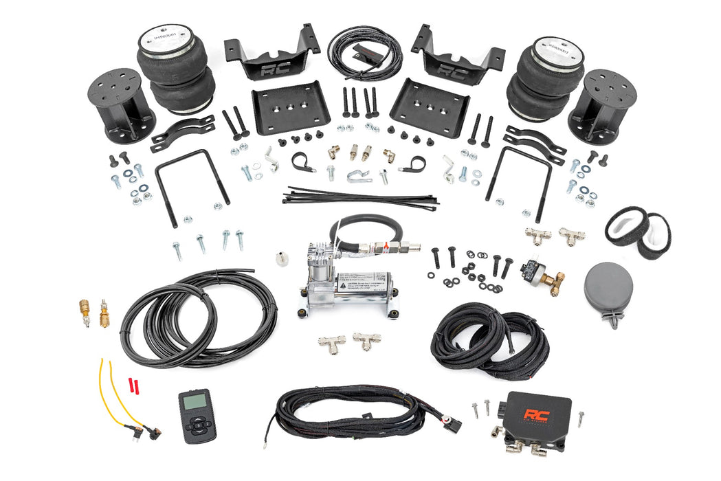 Rough Country Air Spring Kit w/compressor - Wireless Controller - 5 Inch Lift Kit | Chevy/GMC 1500 (07-18)
