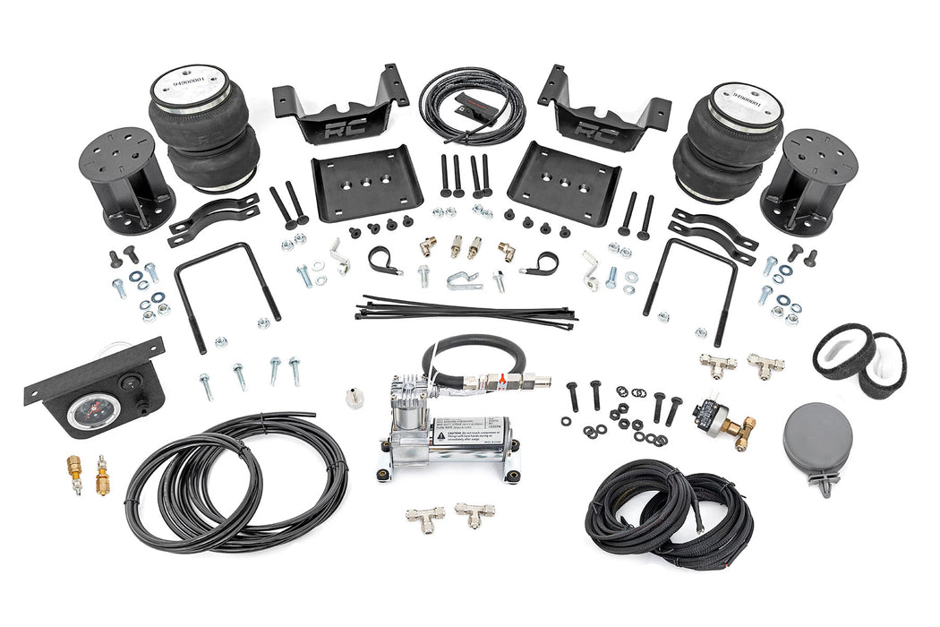 Rough Country Air Spring Kit w/compressor - 5 Inch Lift Kit | Chevy/GMC 1500 (07-18 &amp; Classic)