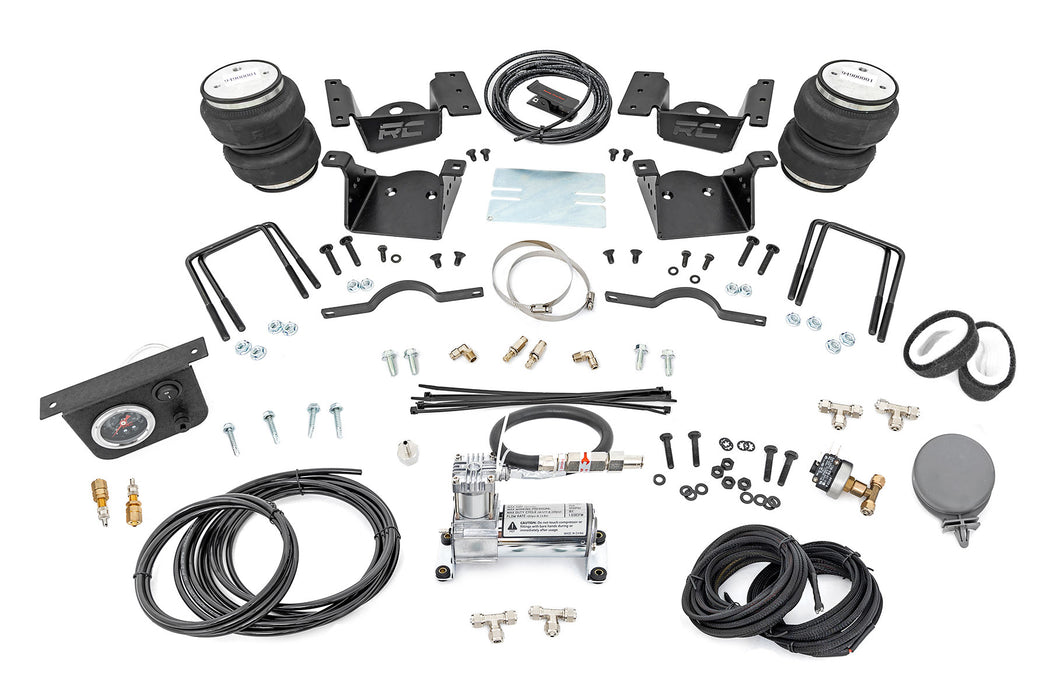 Rough Country Air Spring Kit w/compressor - 0-7.5" Lift | Chevy/GMC 2500HD/3500HD (11-19)