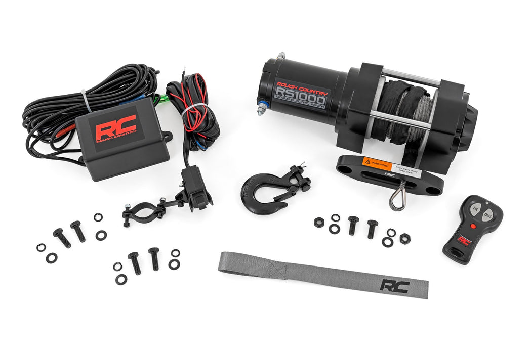 Rough Country 1000-LB Winch - UTV - Synthetic Rope