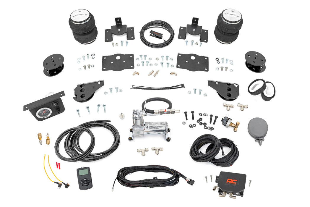 Rough Country Air Spring Kit w/compressor - Wireless Controller - 4 Inch Lift Kit | Ram 1500 (10-18 &amp; Classic)